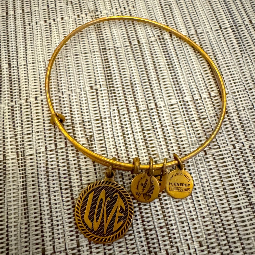 Alex and Ani 2014 Gold Love Bangle Bracelet